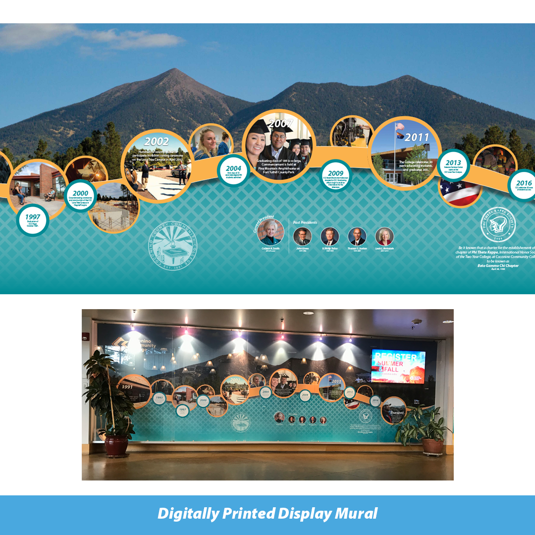 Digitally printed wall mural